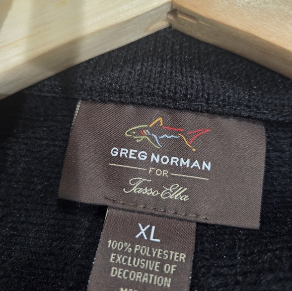 Greg Norman Sweater Vest Mens Extra Large Golf Shark Casual Outdoor black NWT. - Picture 12 of 12